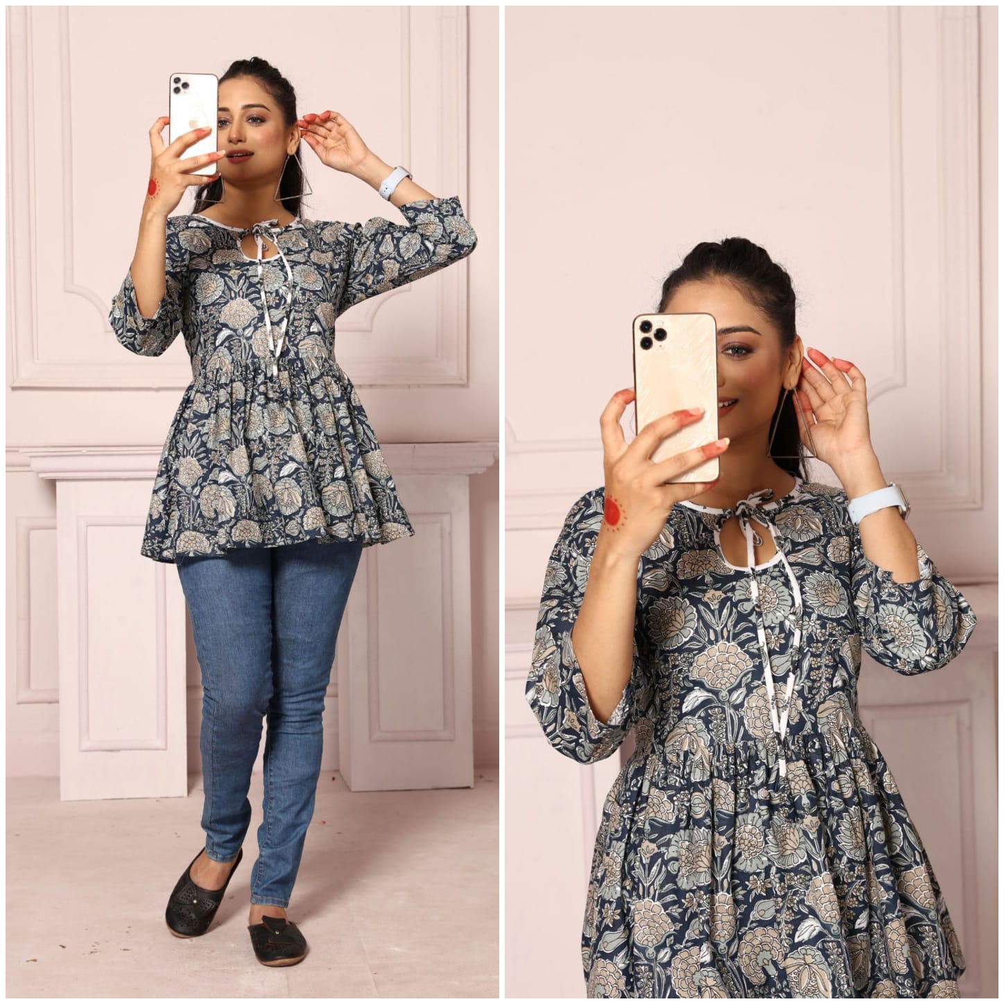 STYLISH JAIPURI PRINTED COTTON TUNICS – PERFECT FOR DAILY WEAR!